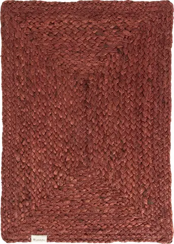 Lama dekkebrikke i jute 35x50 Rust