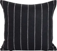 Lama putetrekk pinstripe 50x50 Sort