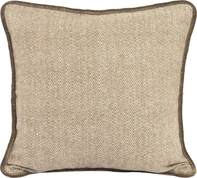 Lama Famenne putetrekk resirkulert 50x50 Grønn herringbone 