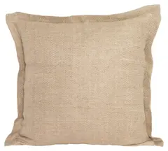 Lama putetrekk Herringbone lin 50x50 Beige