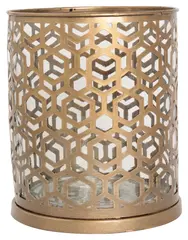 Lama lyslykt geometrisk &#216;21 Messing