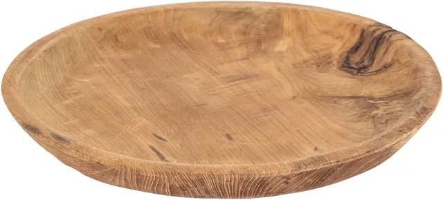 Lama dekketallerken teak Ø33 Natur 