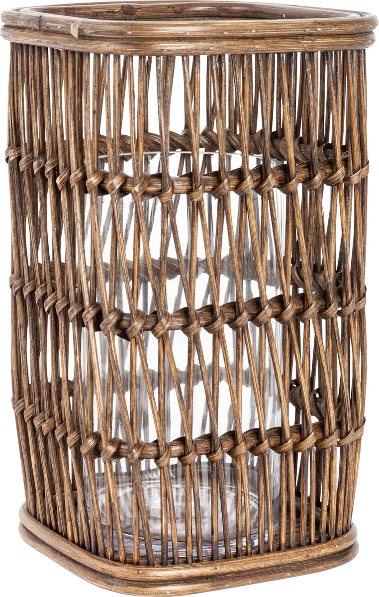 Lama rattan lykt stor 18x18x32 