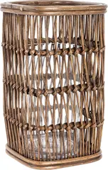 Lama rattan lykt stor 18x18x32