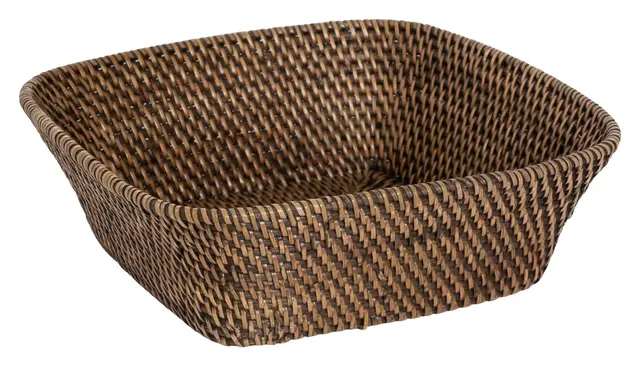 Lama brødkurv rattan 26x9 Brun 