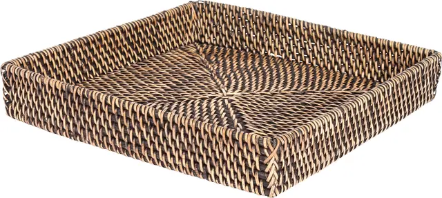 Lama brett rattan 30x30 Brun 