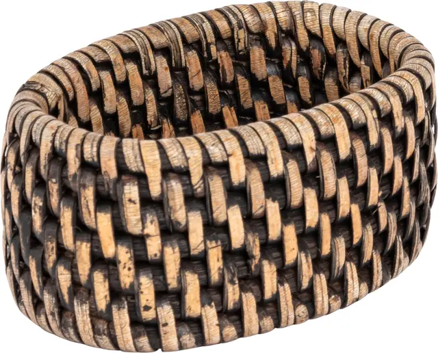 Lama Minico serviettring 4-pk rattan 6x5x3 Brun 