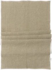 Lama Løper i lin 50x140 cm Grov lin med overlock