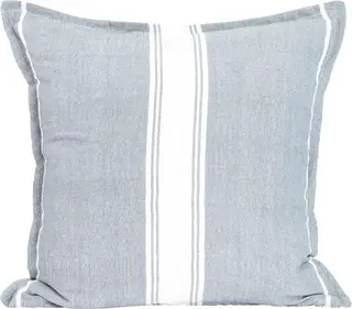 Lama putetrekk PET 50x50 Mellombl&#229; med hvit stripe