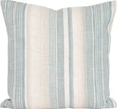 Lama putetrekk multistripet 50x50 Azurblå