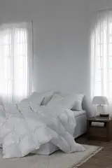 Norsk Dun 90 % andedunpute H&#248;y 50x70 760g 3-kammer