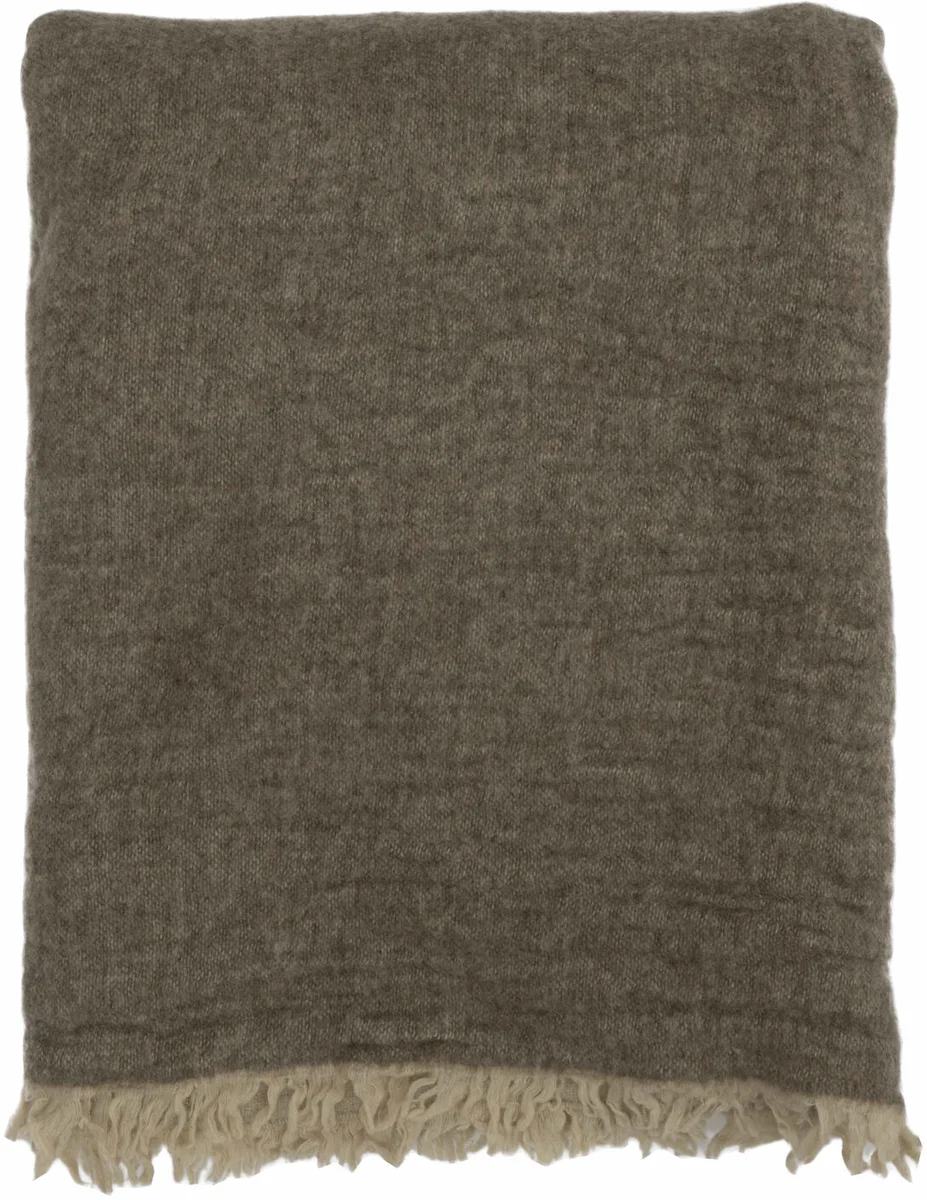 Lama Milano pledd 130x170 Brun 