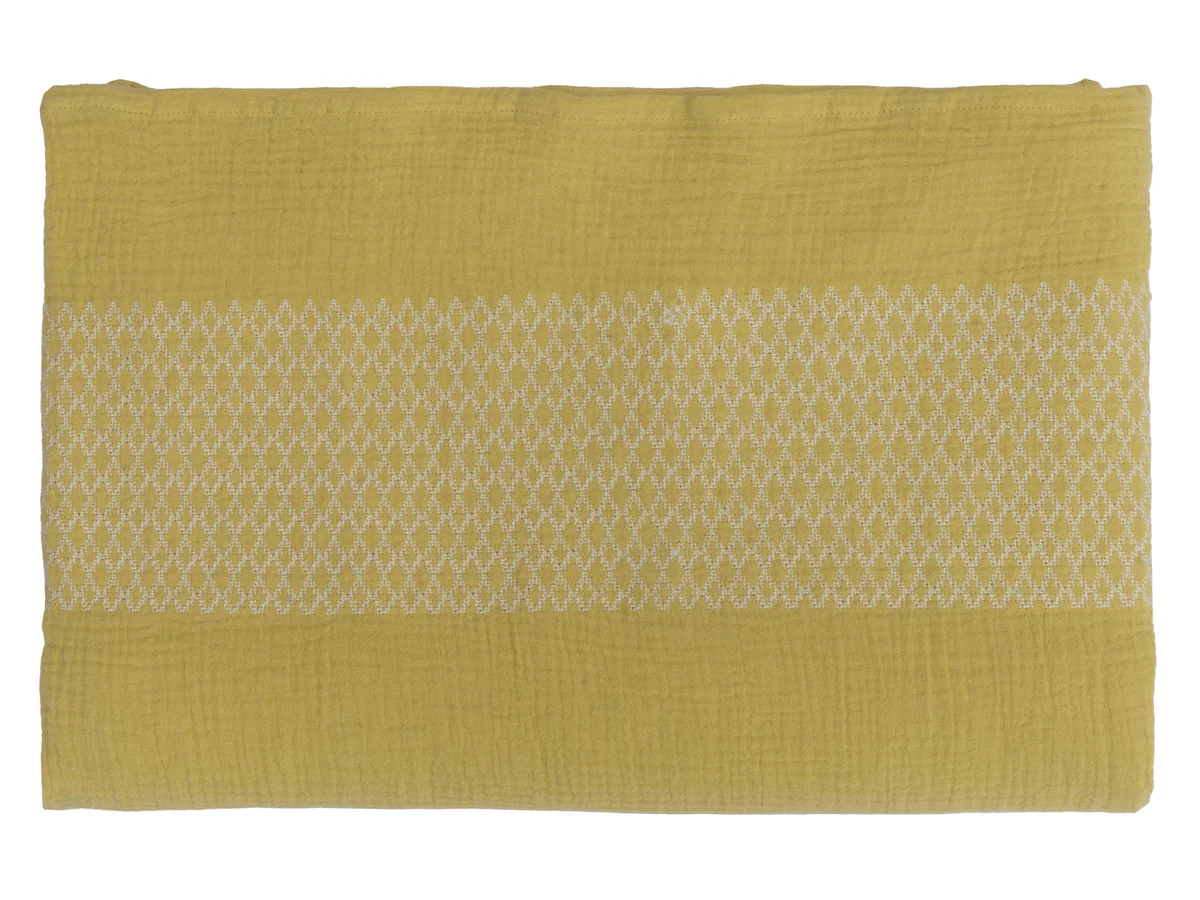 Tone Kroken Le petite sengeteppe 160x220 Gul 
