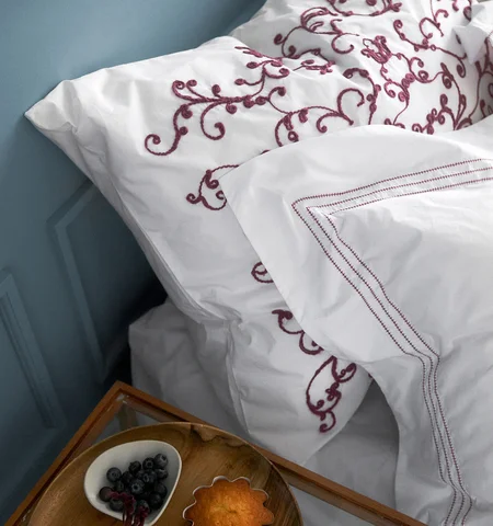 Tone Kroken Pigalle putetrekk 60x80 Aubergine