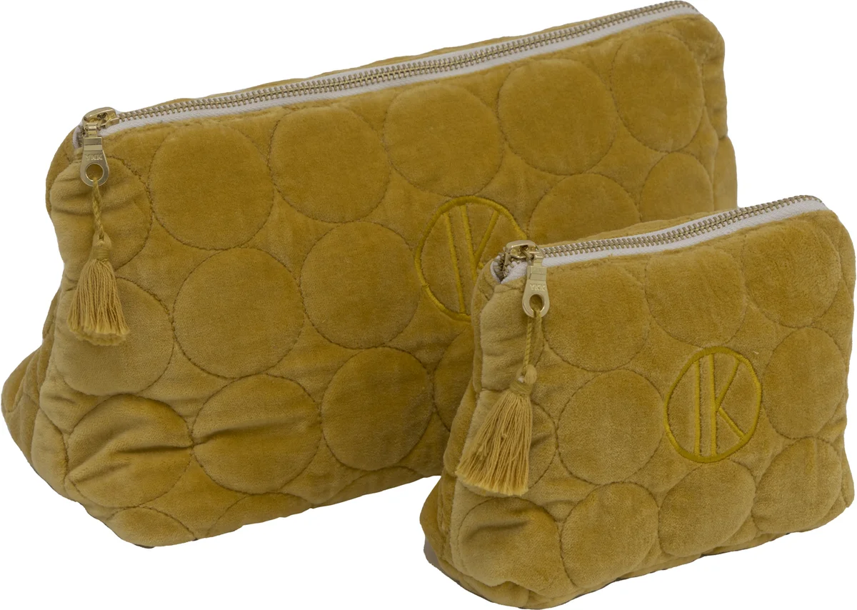 Tone Kroken Nelia toalettmappe sett 30x17 / 17x13 Gul 