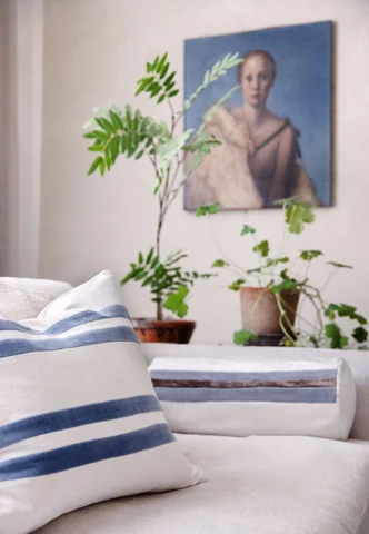 Tone Kroken Vivien putetrekk 50x50 Blå