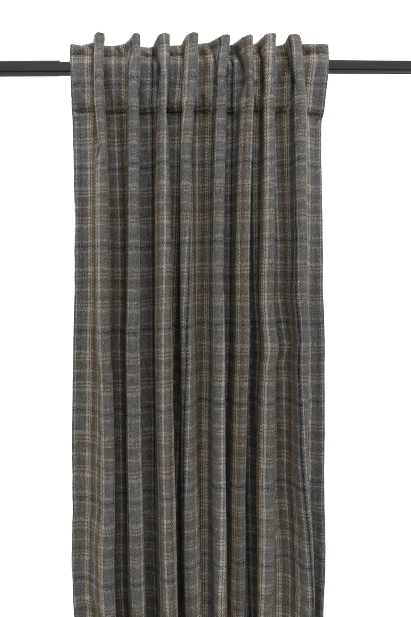 Rebell Frøya gardinlengde 140x220 Grå / Grey 