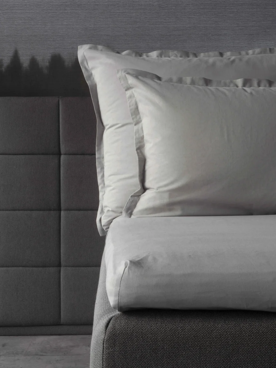 Turiform konvoluttlaken percale 210x210 Grå 