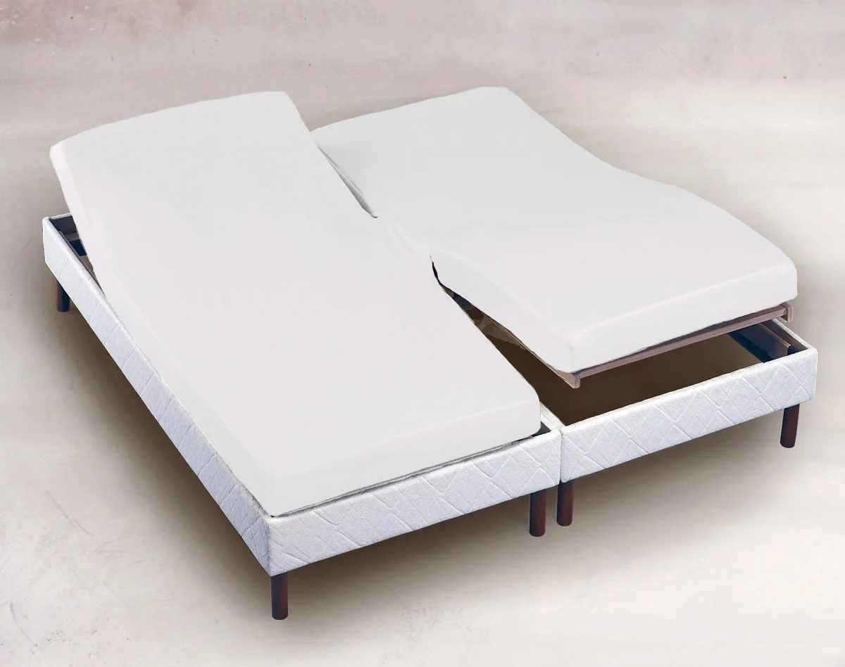 Turiform H-Splittlaken percale 65cm 150x200 Hvit 