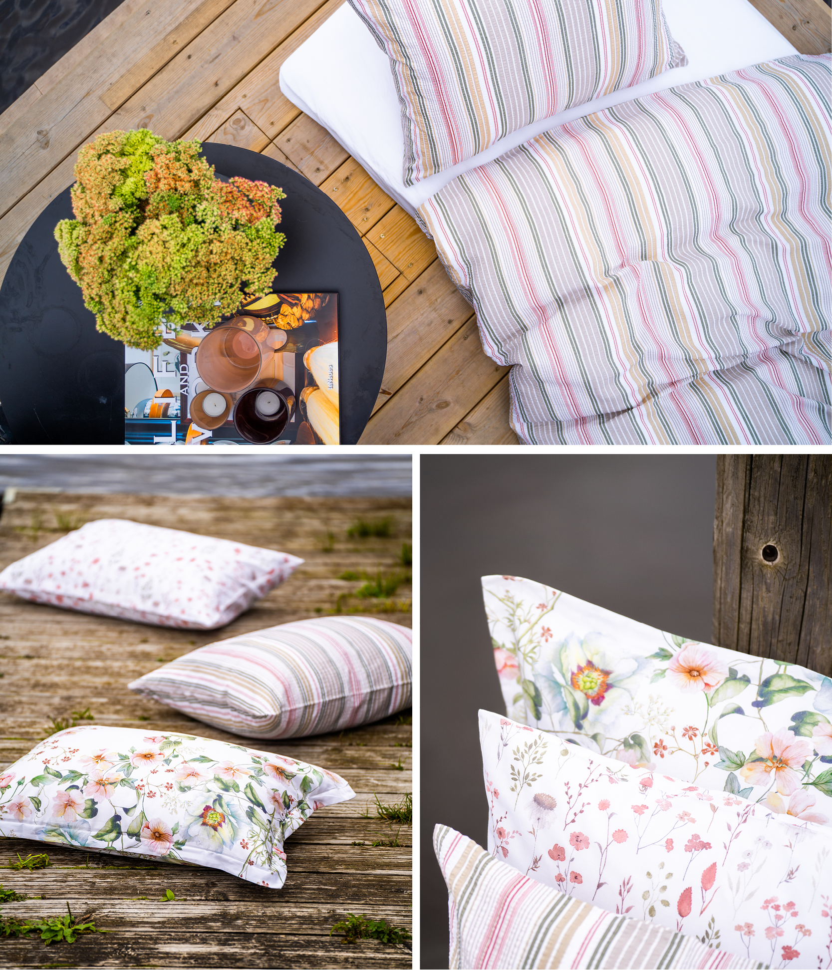 Lerke sengetøy fra Turiform i krepp